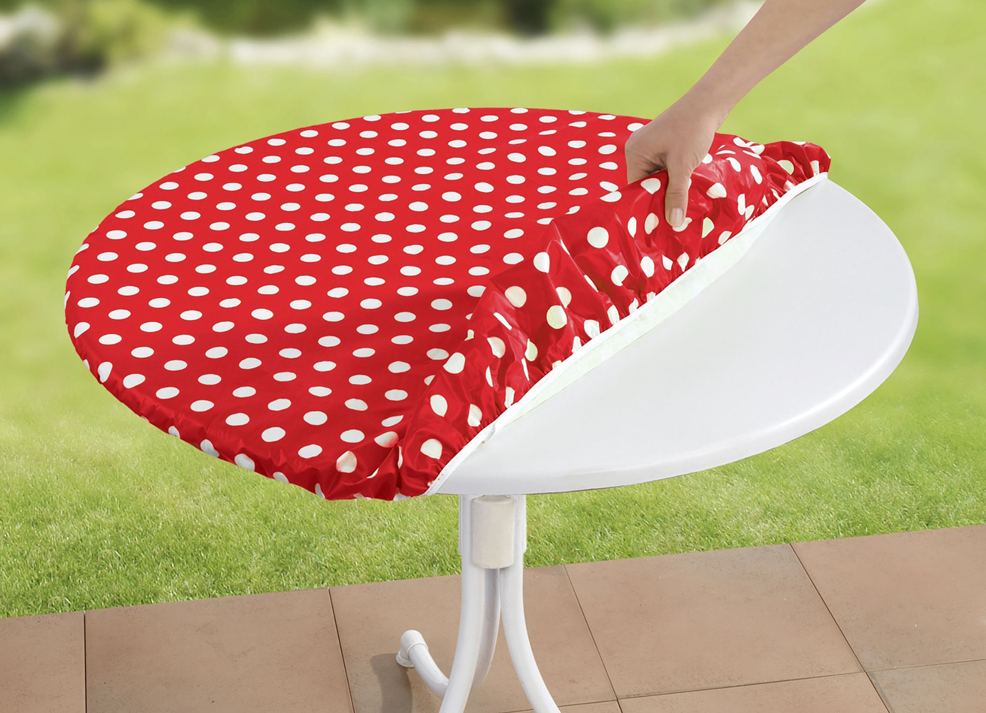 Abwaschbare Spann-Tischdecke