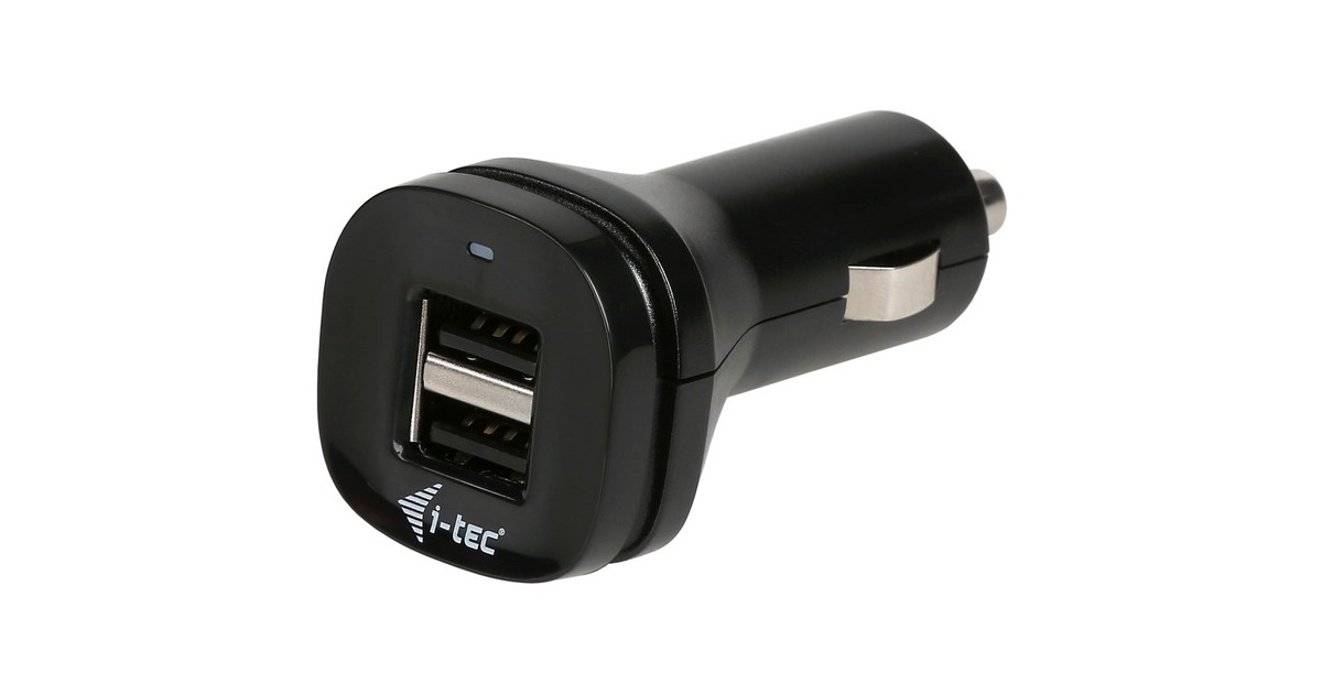 i-tecDual USB Car Charger 2.1 A  (Zwart)