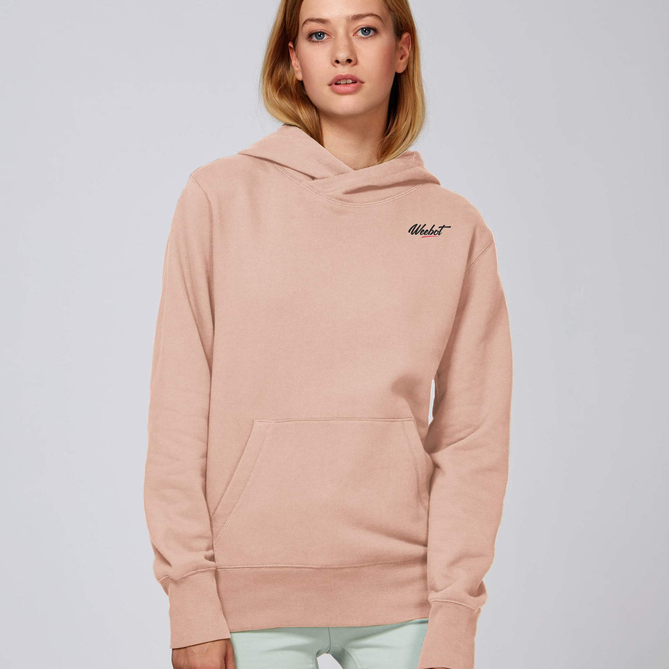 Sweat-Shirt à  Capuche Weebot CHILL Rose Logo