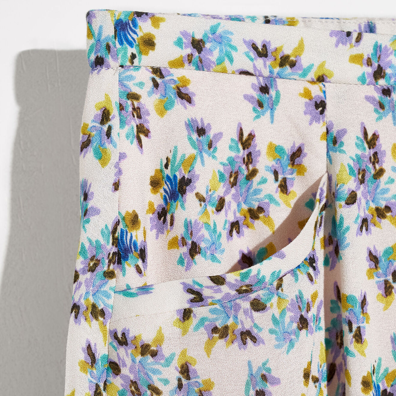 Bellerose Jupe-short Peony  imprimée blanc/multicolore