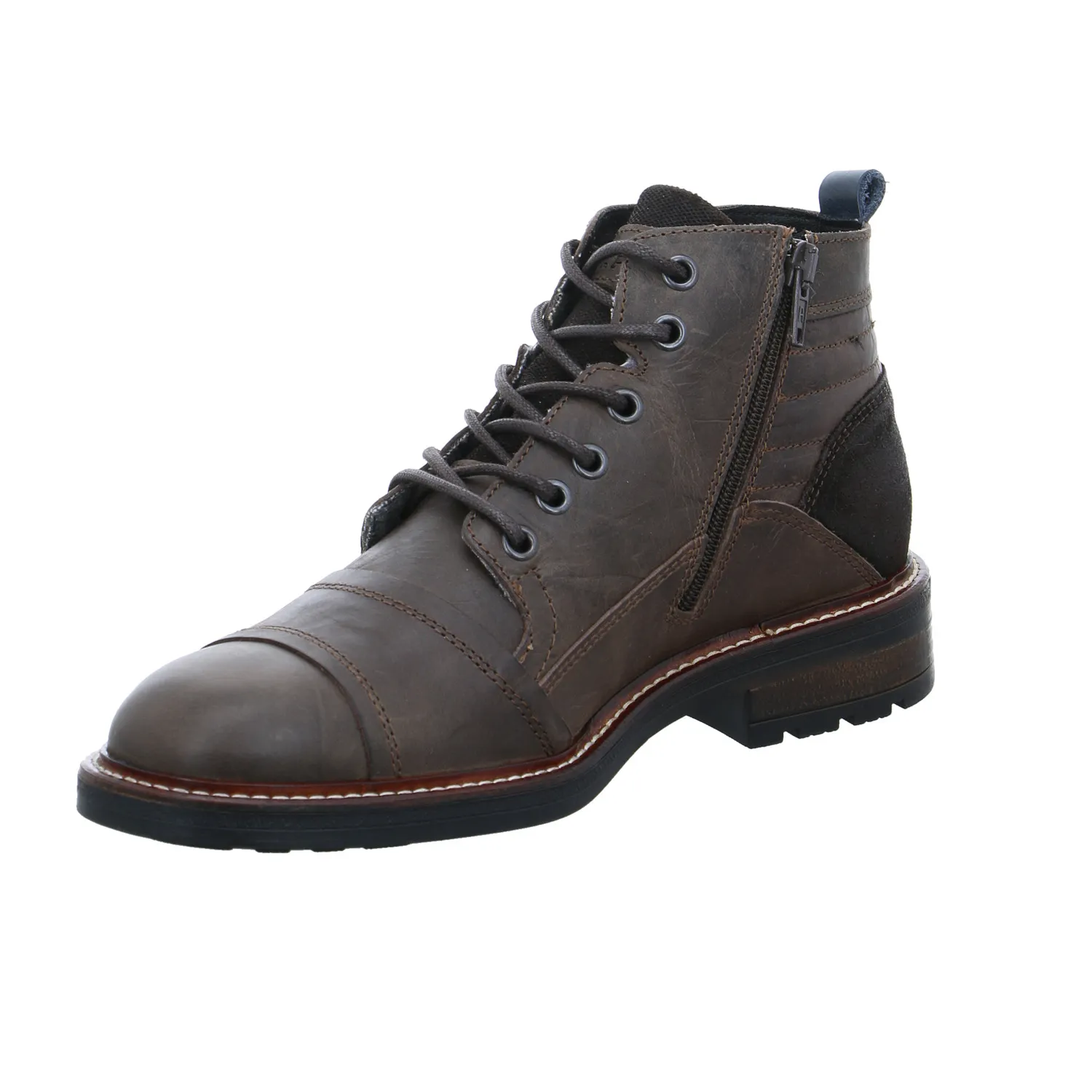 FERNANDO STRAPPA Boots Braun Leder