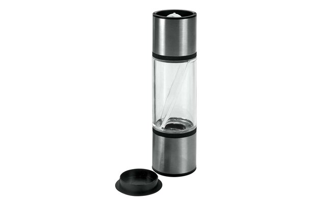 Metaltex Duo Salz- und Gewürzmühle silber/schwarz