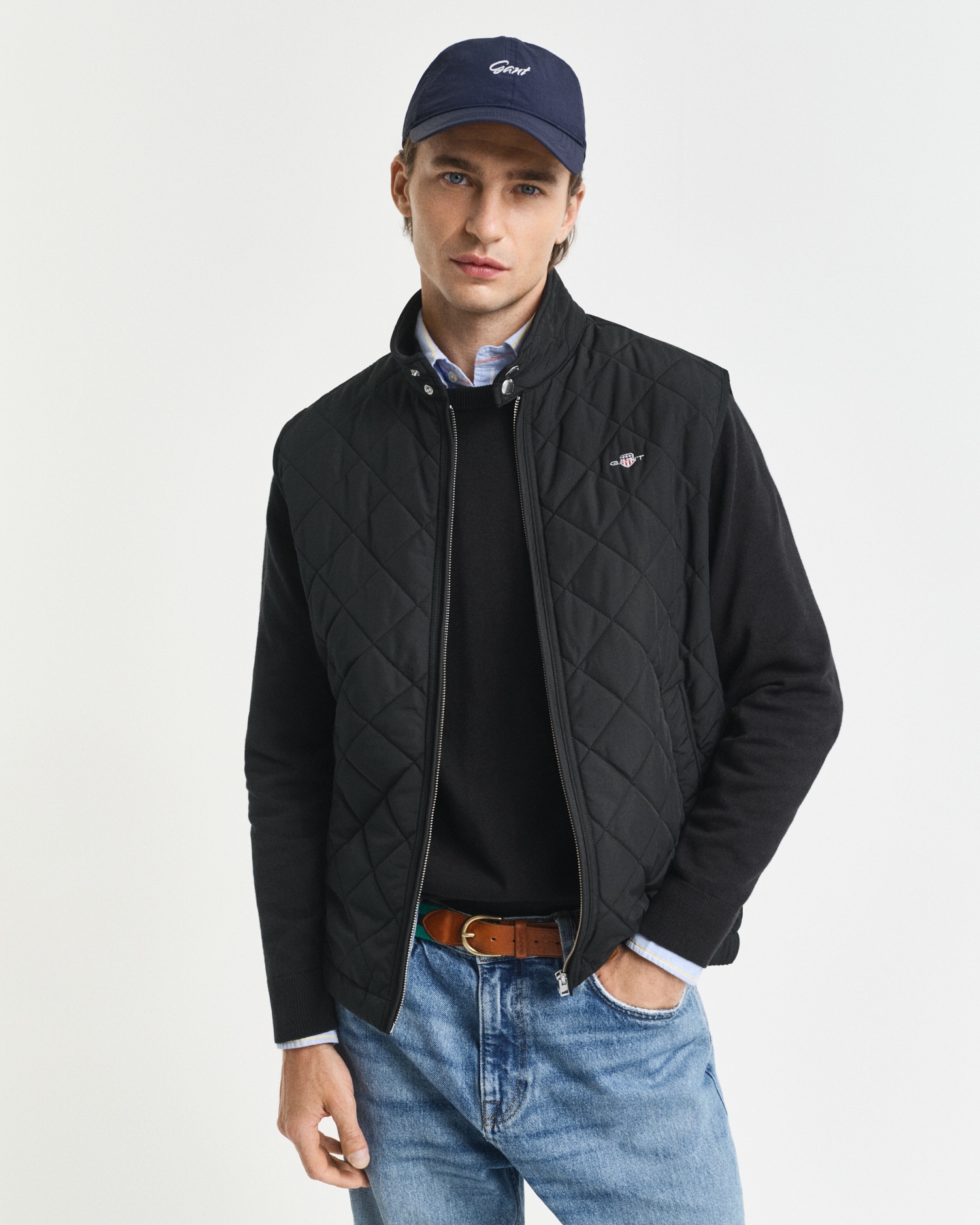 Gant Steppweste »QUILTED WINDCHEATER VEST«, mit Wattierung aus recyceltem Polyester
