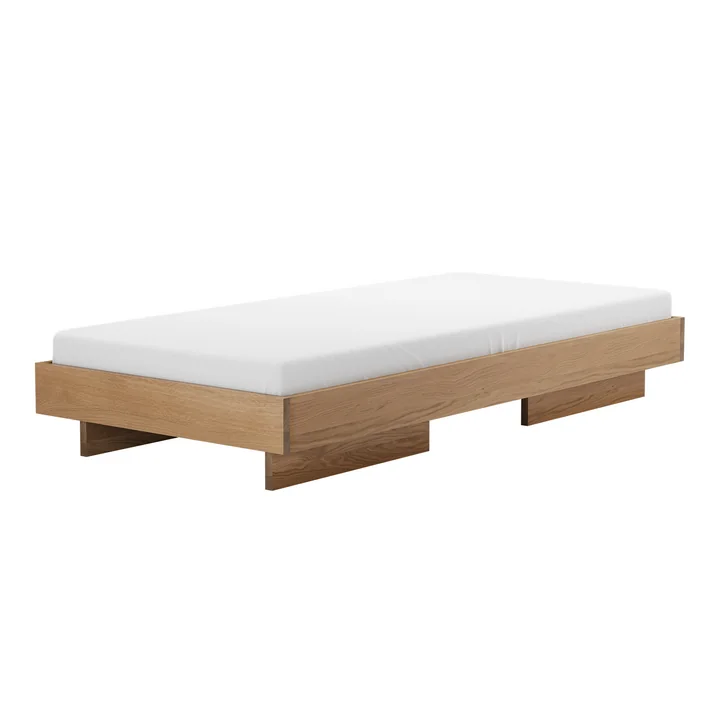 OUT Objekte unserer Tage - Zians Bett XSmall 90 x 200 cm, Eiche gewachst