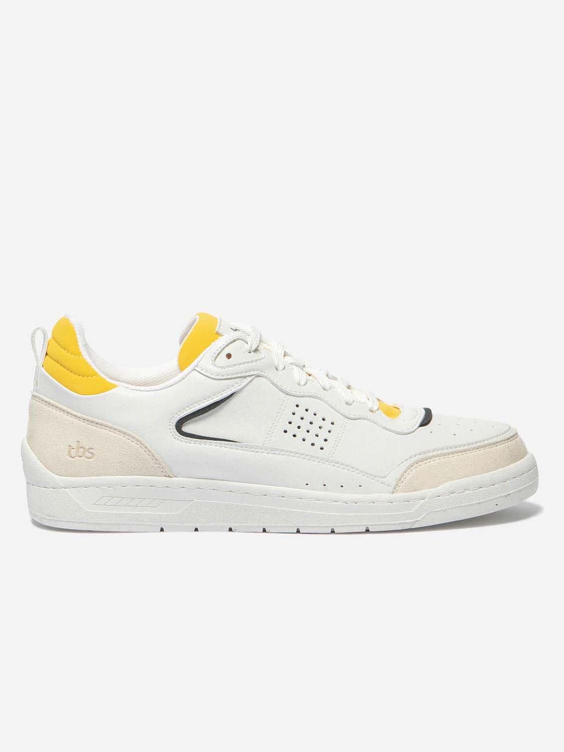Baskets Homme Blanc et Jaune Recyclables