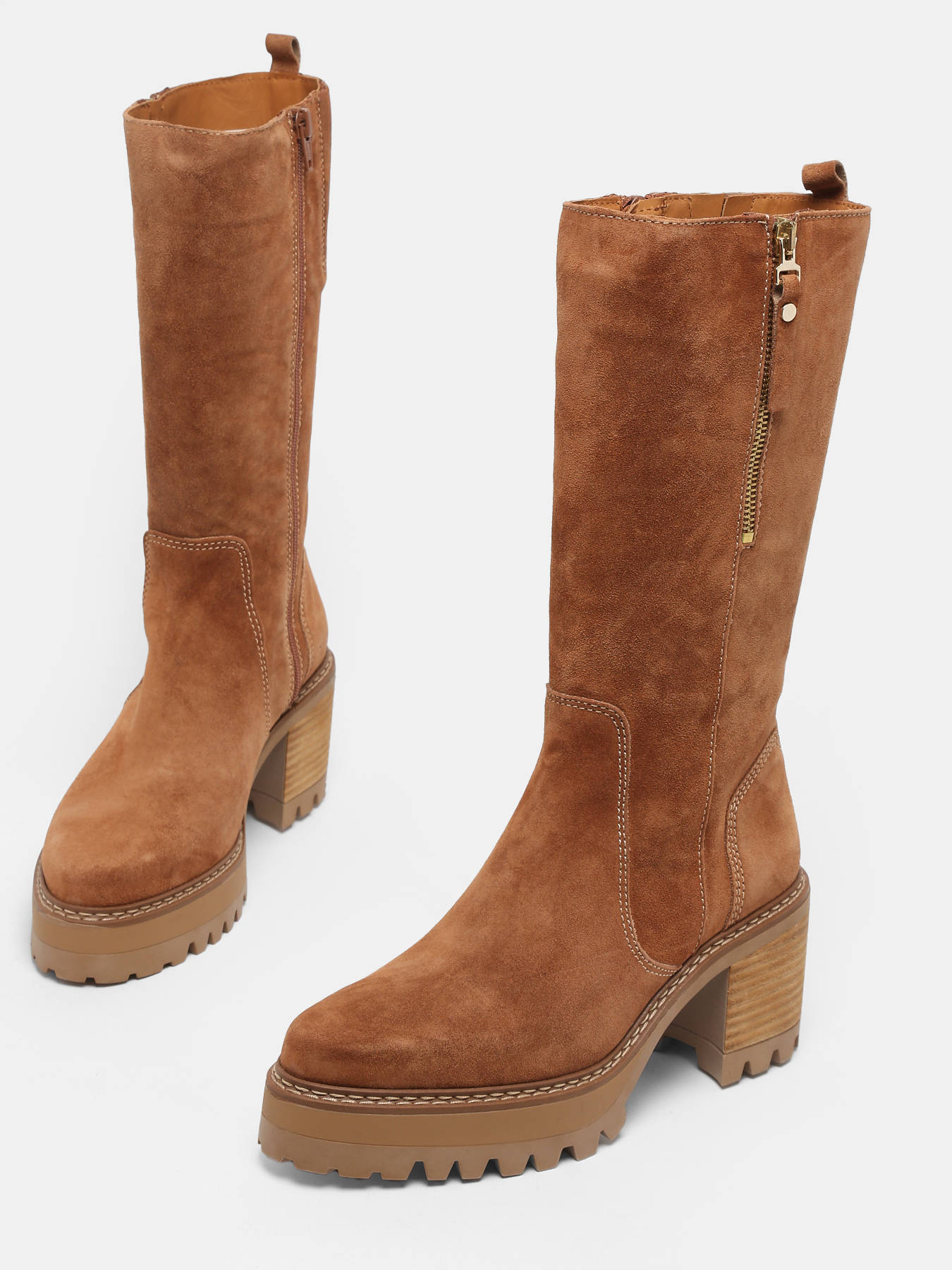 Bottes  talon en cuir ALPE