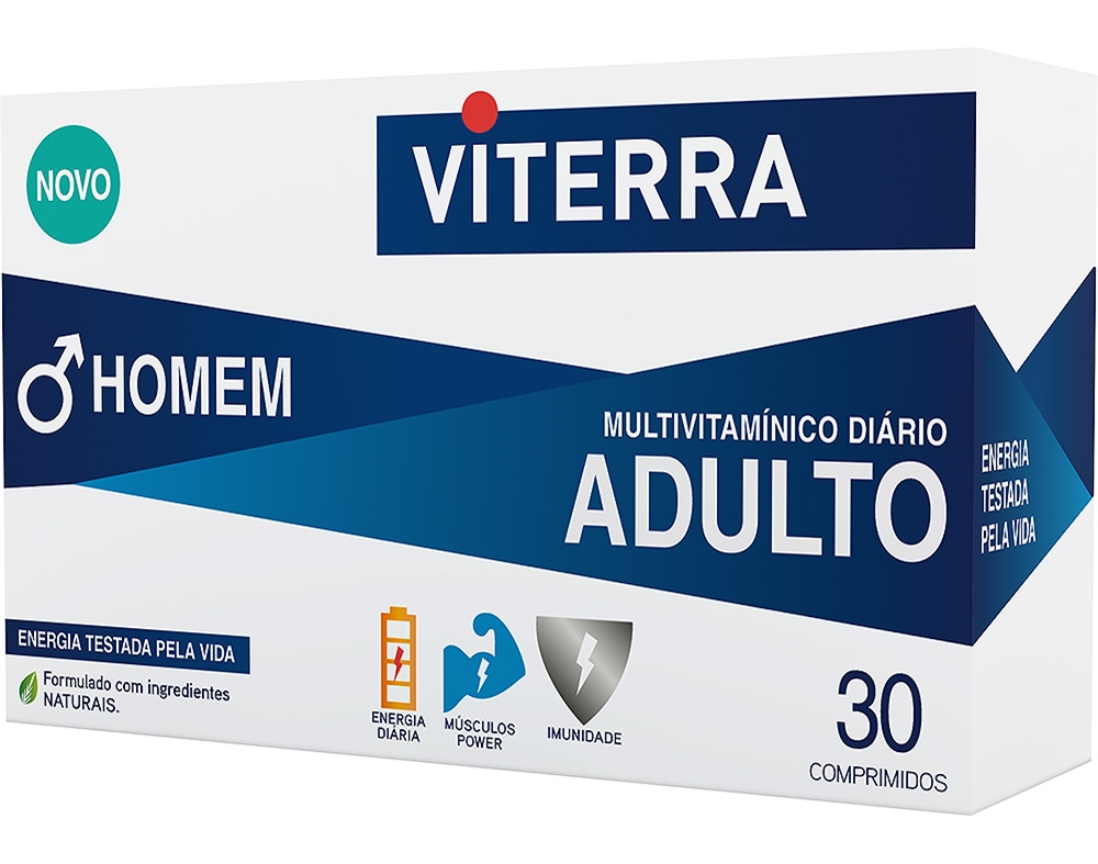 SUPLEMENTO VITERRA HOMEM 30 COMPRIMIDOS