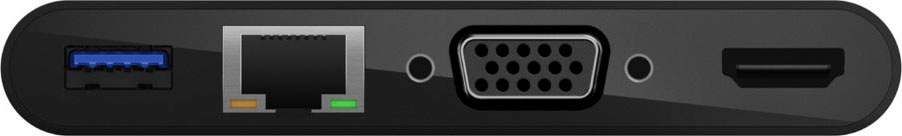 Belkin Video-Adapter »USB-C-Multimedia-Adapter« USB-C zu HDMI | RJ-45 (Ethernet) | USB 3.0 Typ A | VGA 15 cm
