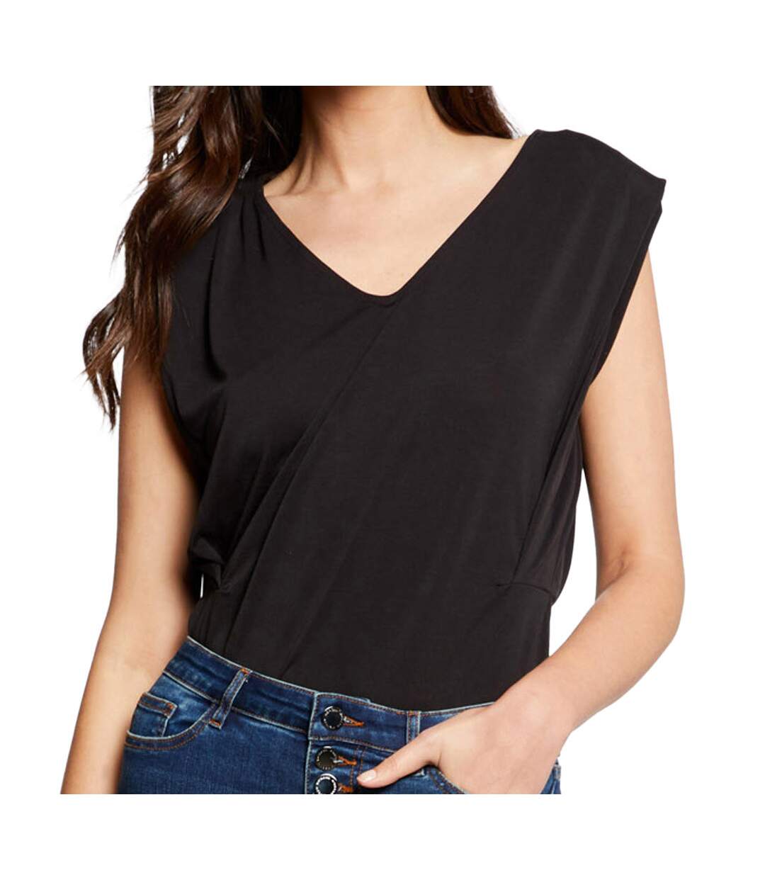 T-shirt Noir Femme Morgan Dupro