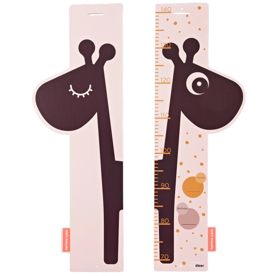 Done by Deer™ Messlatte Giraffe Raffi, rosa