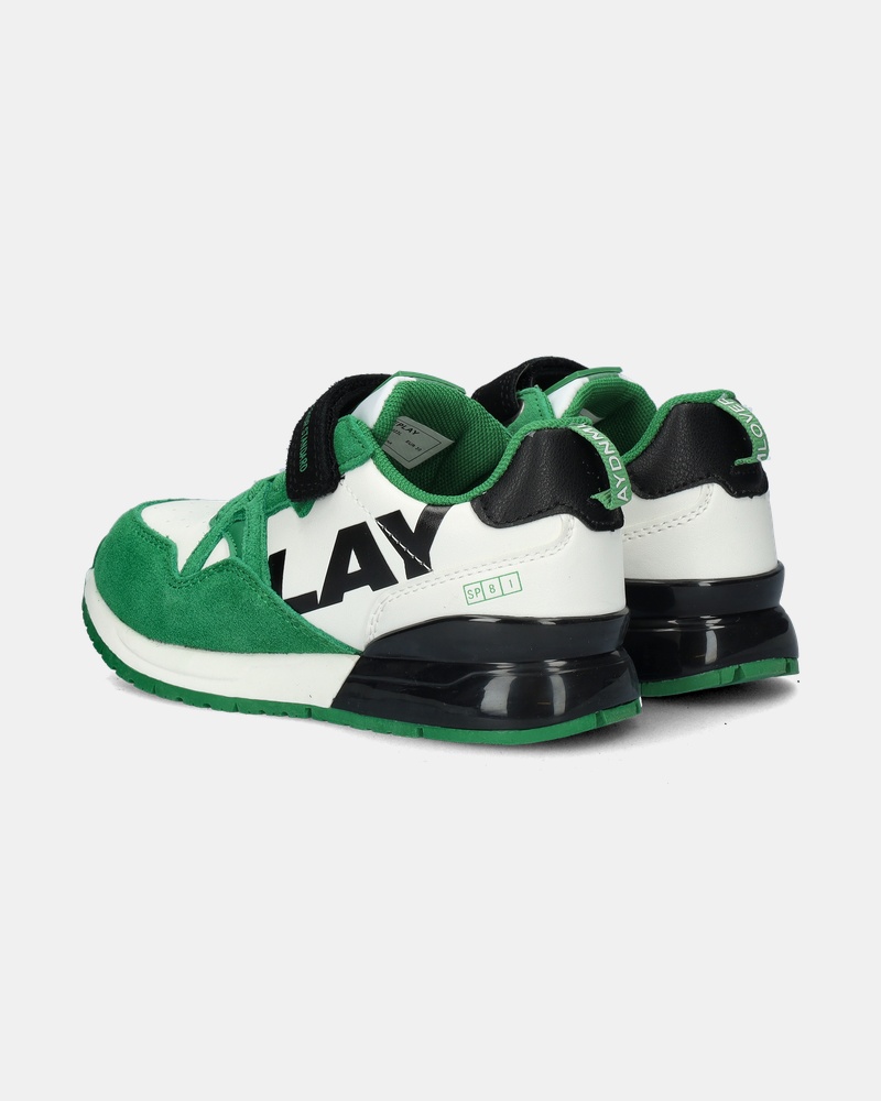 Replay Shoot Jr 8 Klittenbandschoenen  - groen
