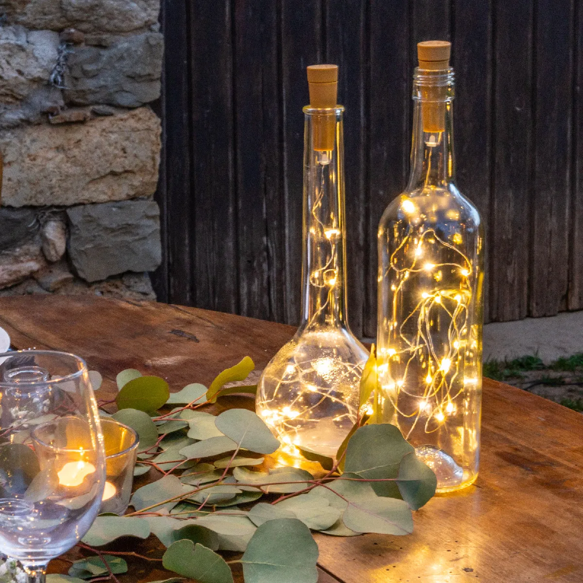 SKYLANTERN Lot de 6 Bouchons Guirlande LED
