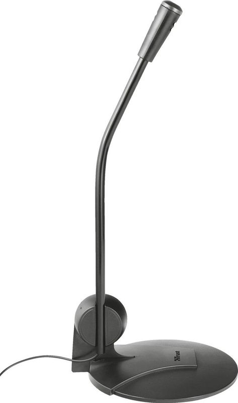 Trust - Primo - Tafelmicrofoon - Zwart - Microfoon met Standaard