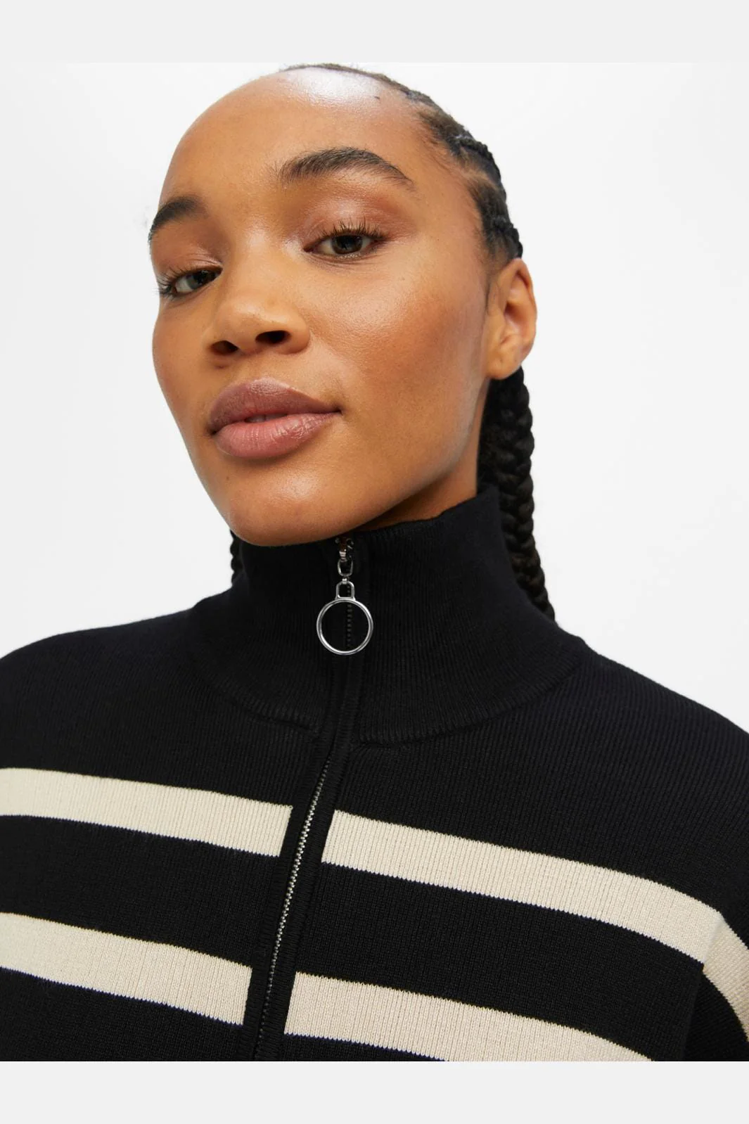 Object Objester L/S Knit Zip Pullover