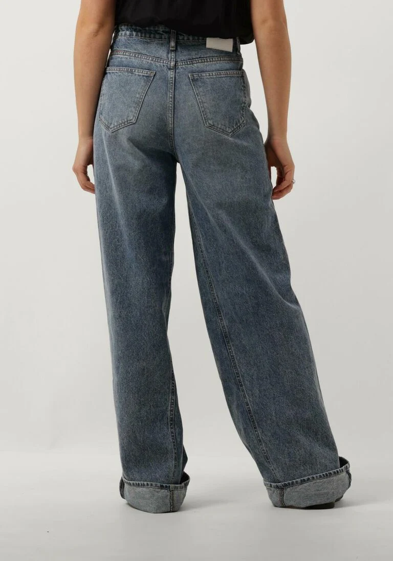 CO\\'COUTURE donkerblauwe co'couture wide jeans vika wide seem long jeans