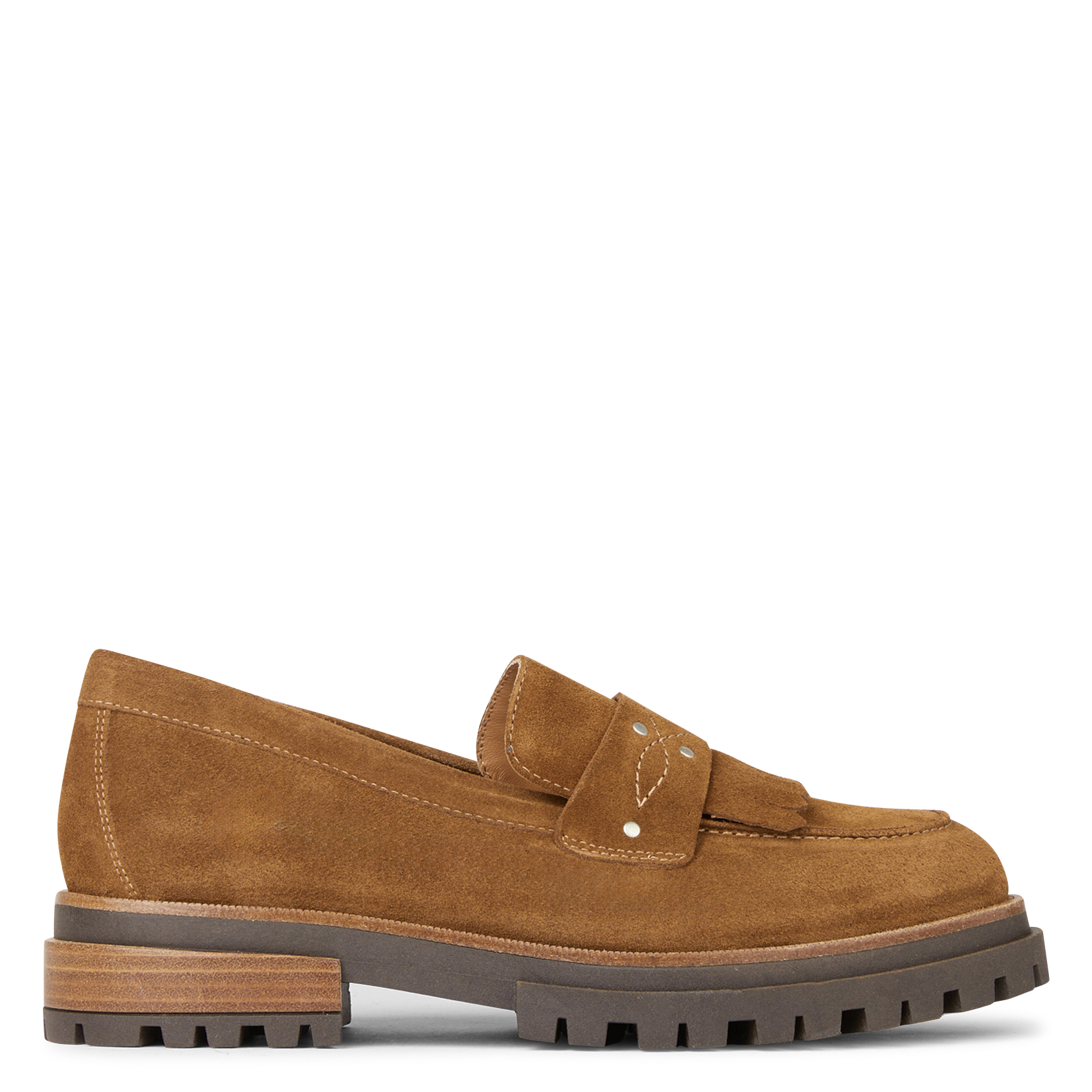 EVA - Mocassins frangés | Marron