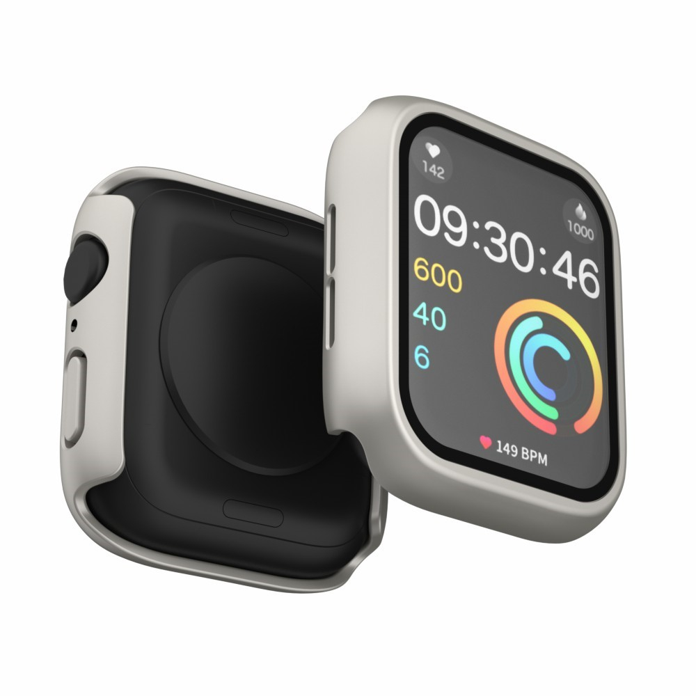 Apple Watch (40mm) Hardcase Bumper   Display Schutzglas (IP68) - Grau