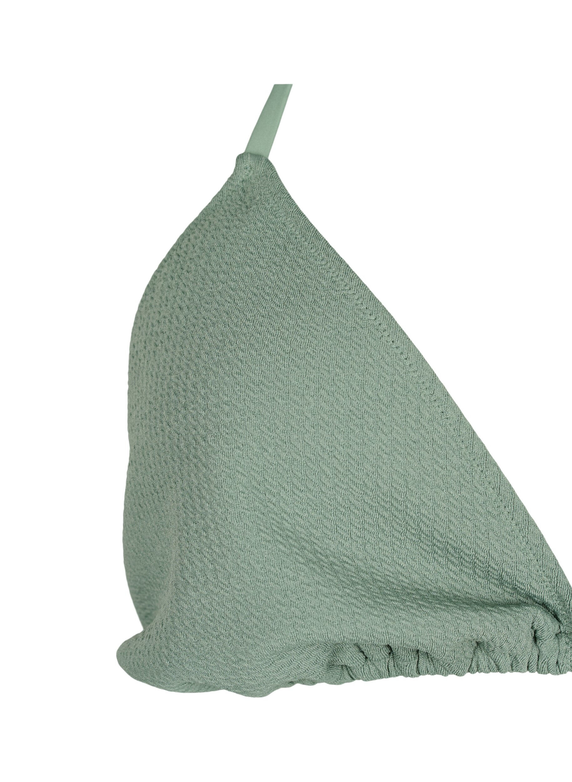 Trekants bikini bh med crepe struktur