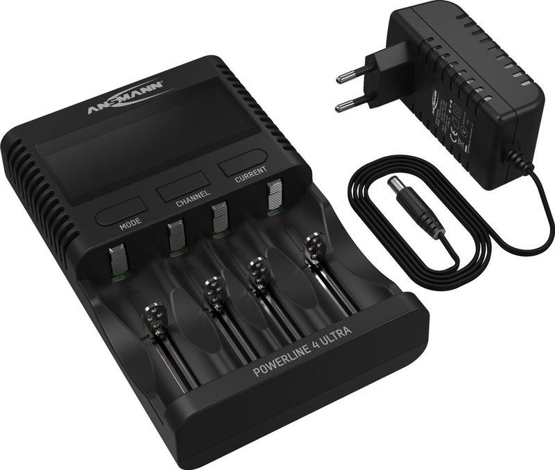 Ansmann - Powerline 4 Ultra - Oplaadbare Batterijlader - Geschikt voor Diverse Formaten