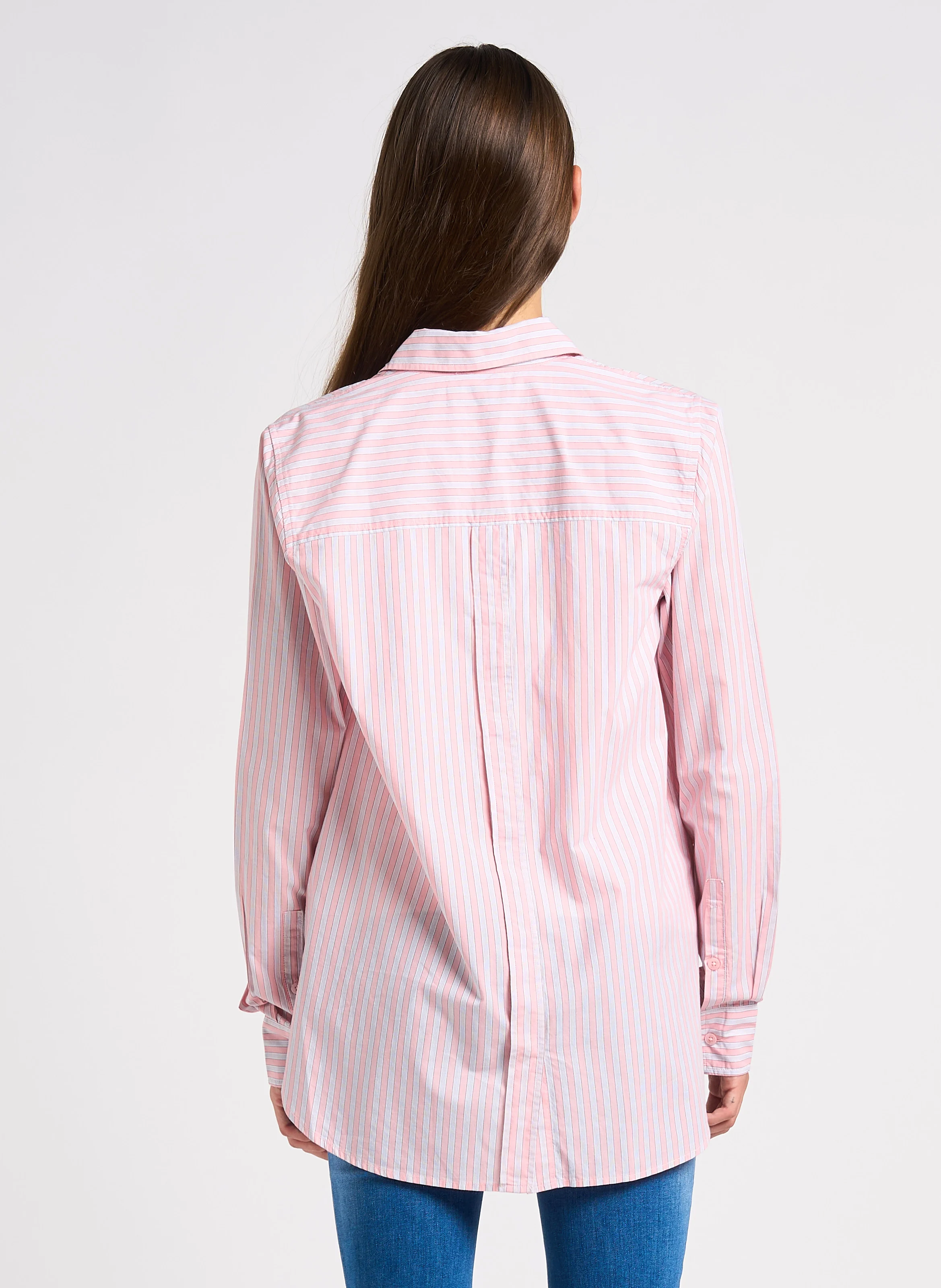 JAMA - Chemise col classique en coton | Rose