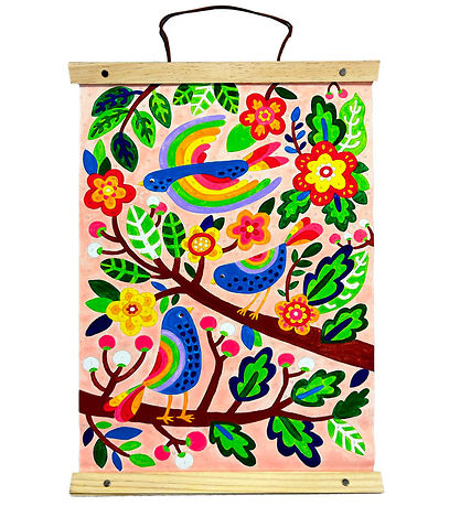 Ooly Males?t - Paint By Number Canvas Kit - Blåe Birds