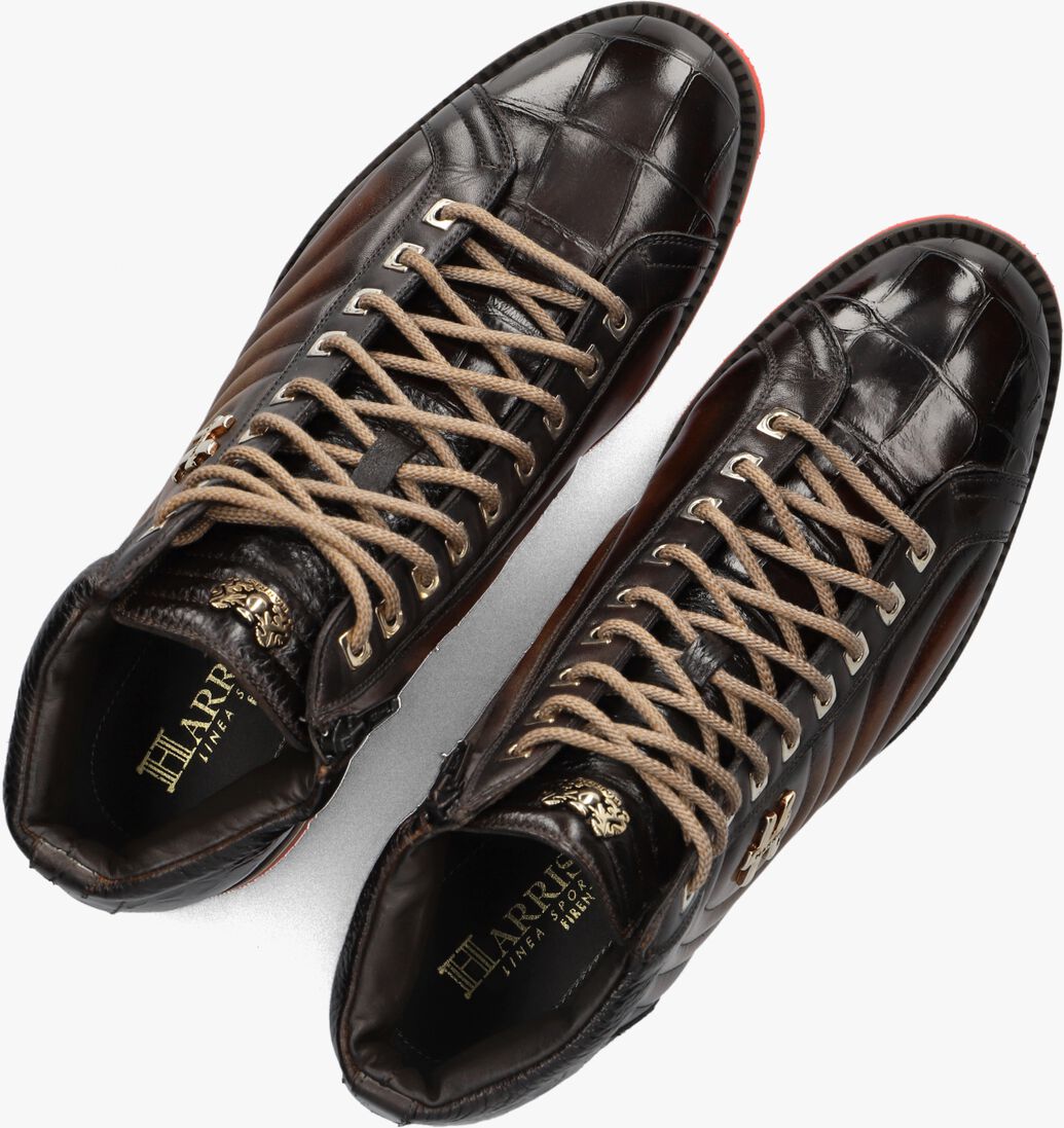 bruine harris hoge sneakers 3023