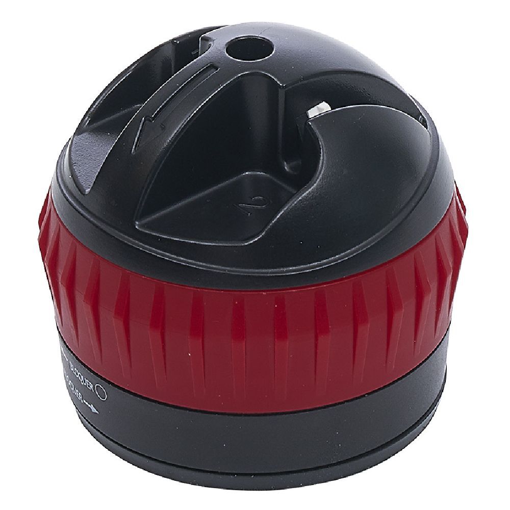 Aiguiseur couteau double position rouge et noir