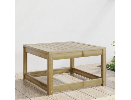 VIDAXL - Pouf Repose-pied de jardin bois de pin imprégné