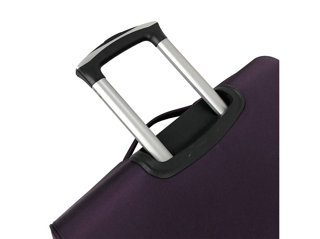 MALA DE VIAGEM MÉDIA FLEXÍVEL AIRPORT ROXO 8 RODAS 65CM