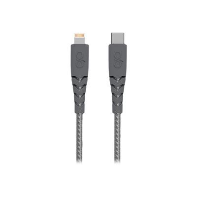 Force Power - câble USB-C/Lightning - 1.2 m - gris