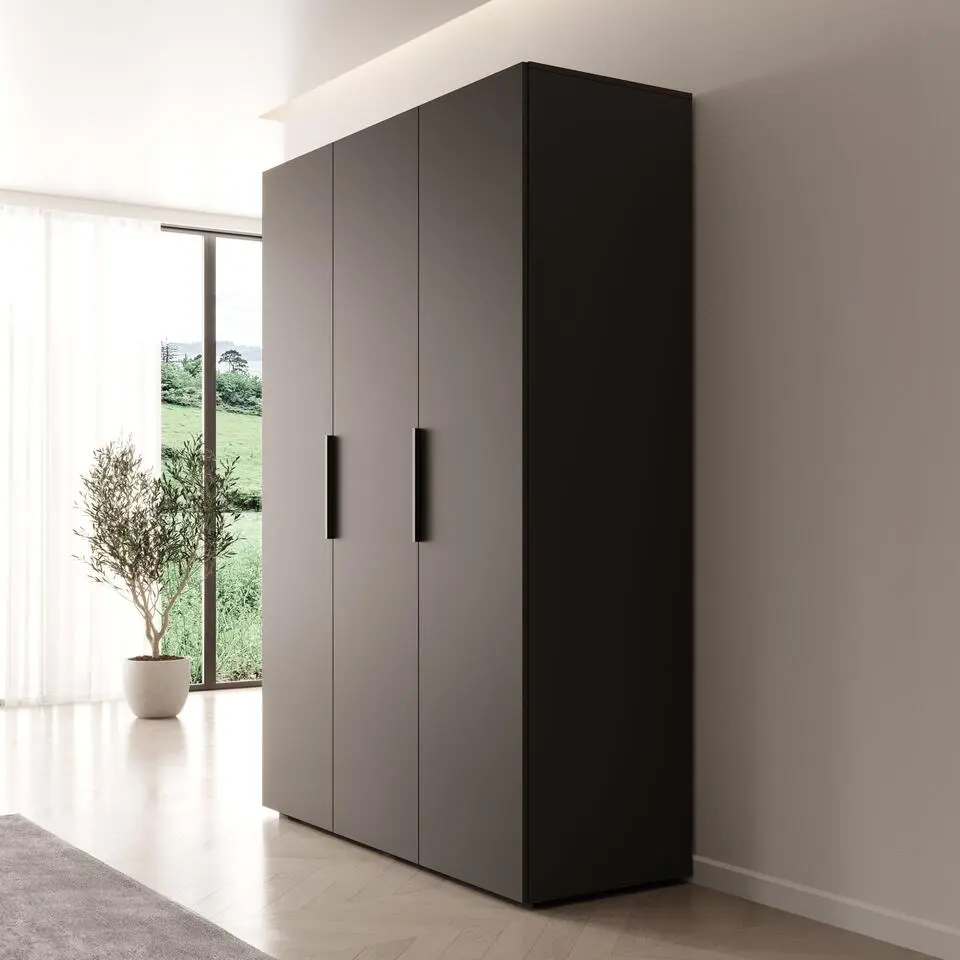 Meubella - Kledingkast Marquesa - Zwart - 150 cm