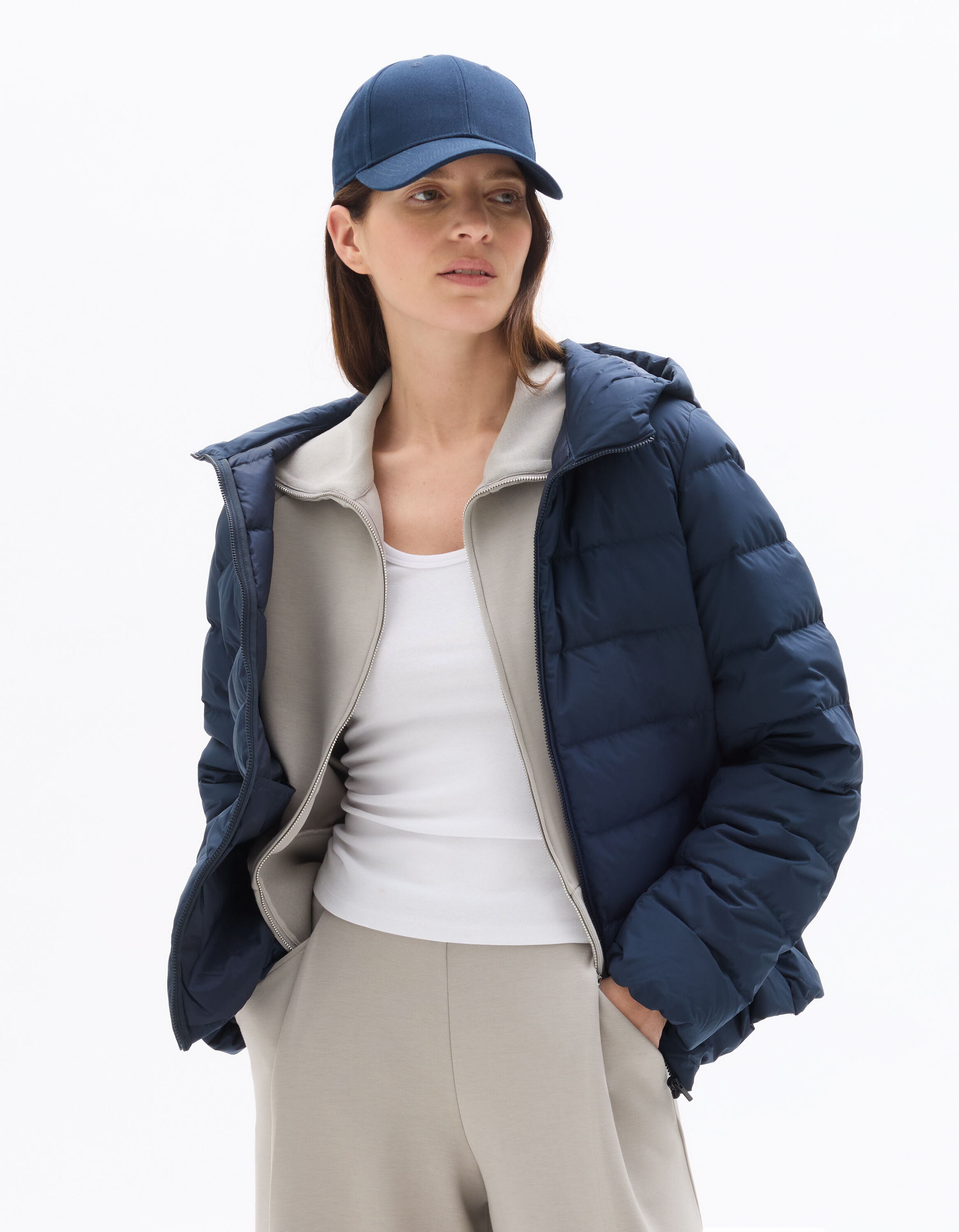 Doudoune Downwarm light en duvet à capuche - marine
