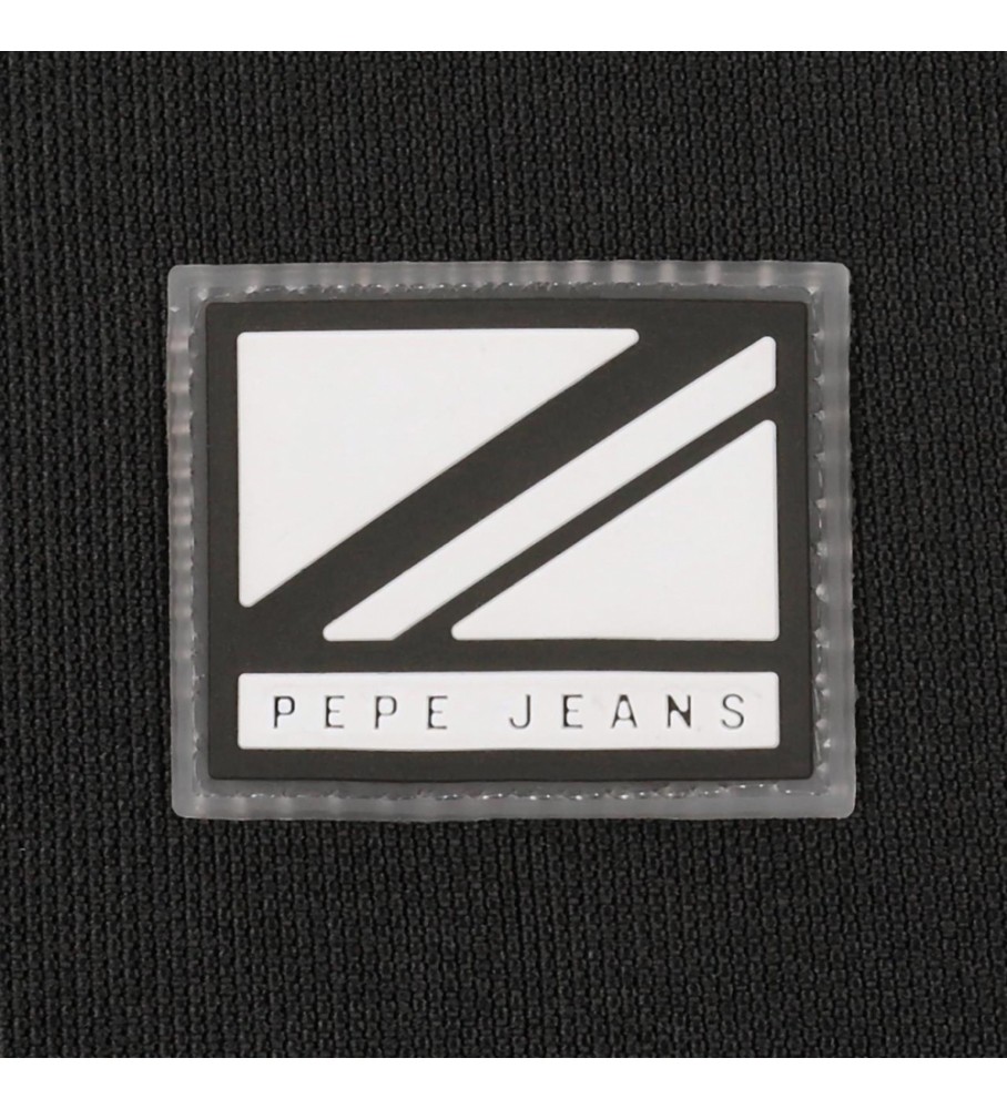 Mochila ajustável Pepe Jeans Luca preta - 33x46x17cm -
