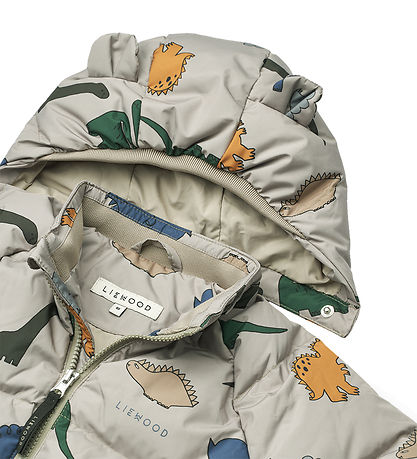 Liewood Daunenjacke - Pollen - Dinosaurs/Mist