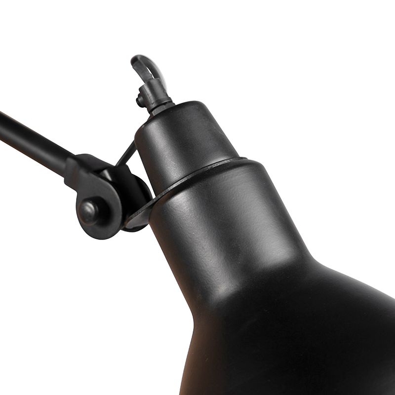 Industriële wandlamp zwart verstelbaar - Wye
