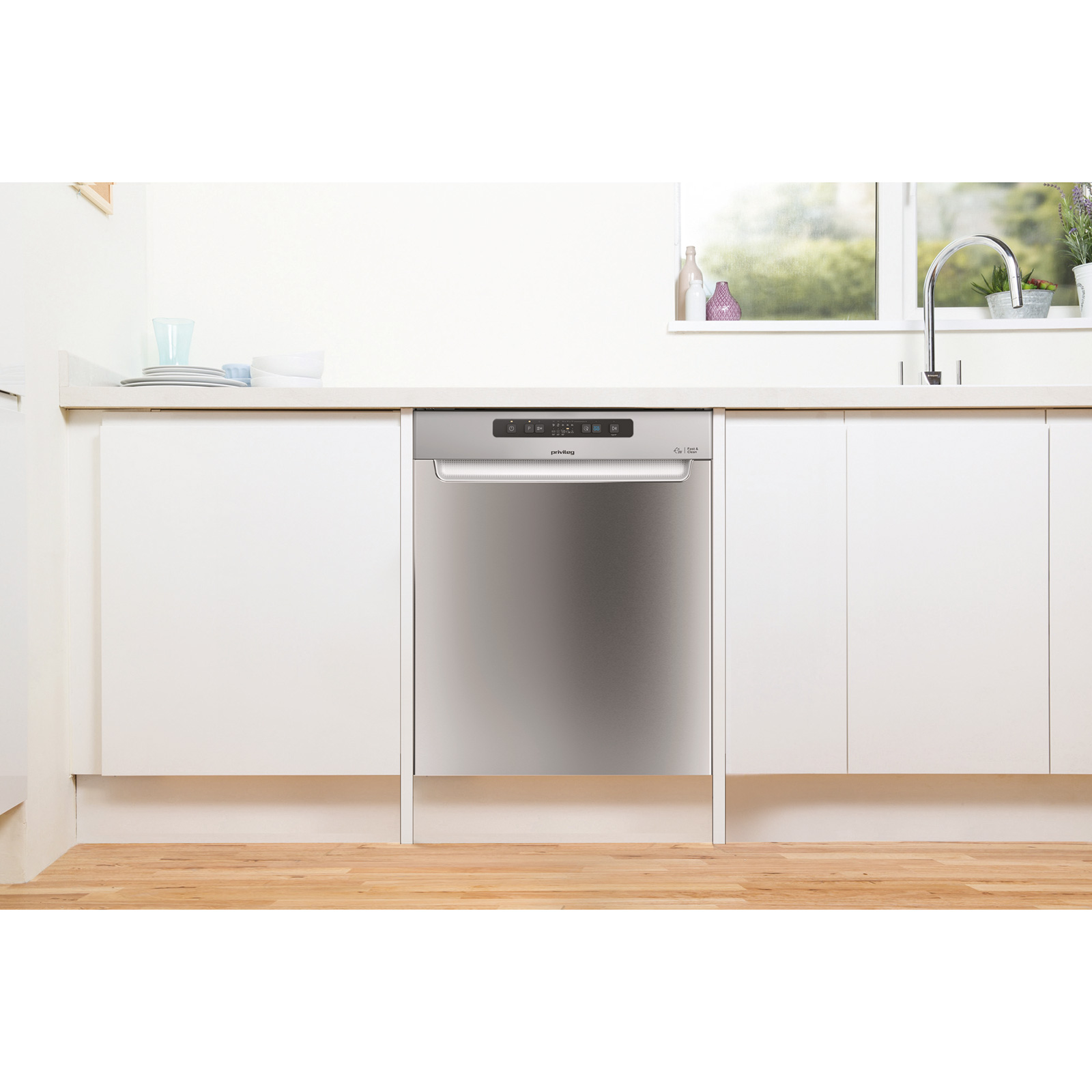 PRIVILEG Unterbau-Geschirrspüler RUC 2C24 A X - Edelstahl - 60 cm - E