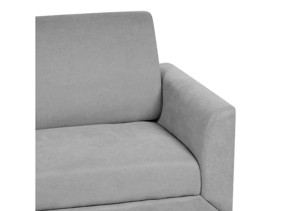 Canapé 2 places en tissu gris FENES