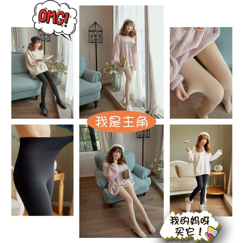 Gentiana - Fleece gevoerde panty's / leggings