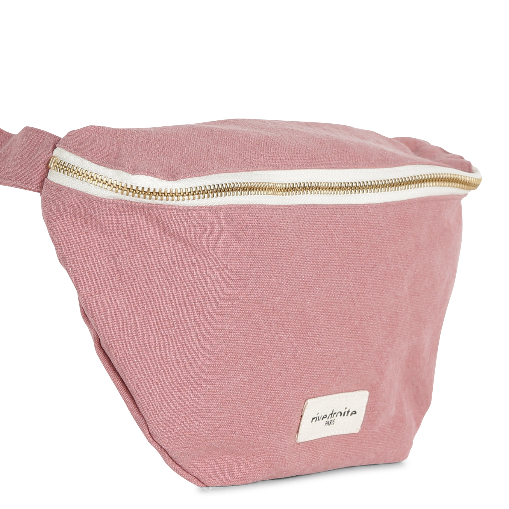 CUSTINE - Sac banane en coton recyclé imprimé | Rose