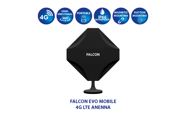 Falcon DIY 4G LTE tragbare Internet Fensterantenne inkl. mobilen 150 Mbit WLAN-Router