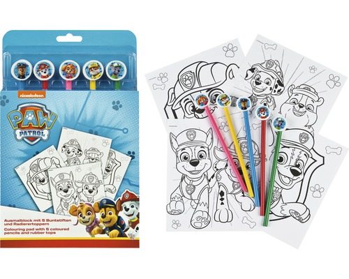 Paw Patrol kleurboek met 5 kleurpotloden