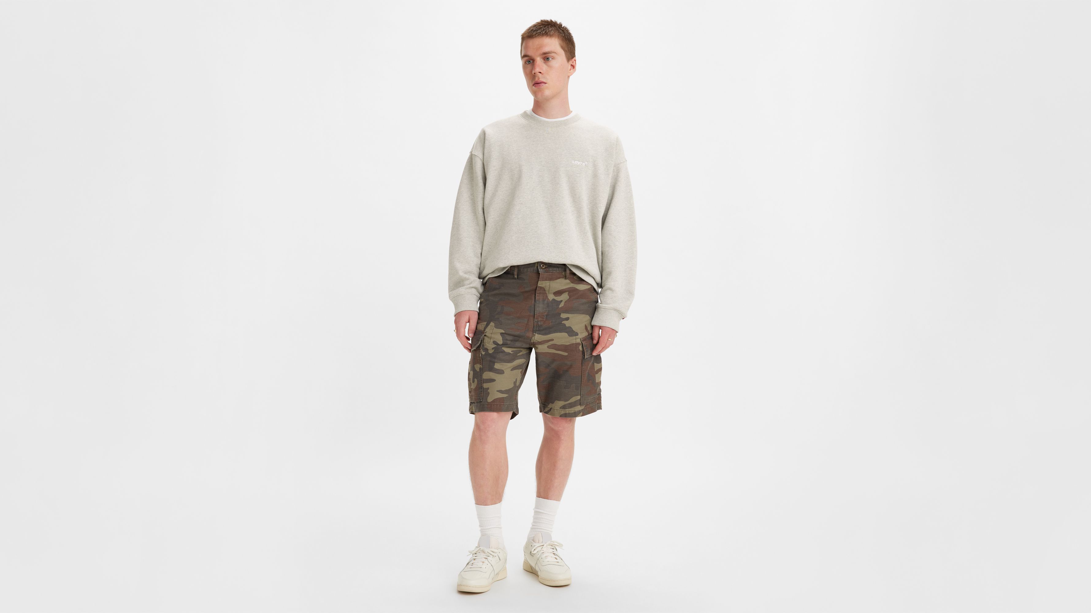 Short Cargo - Dark Camo Print - Vert