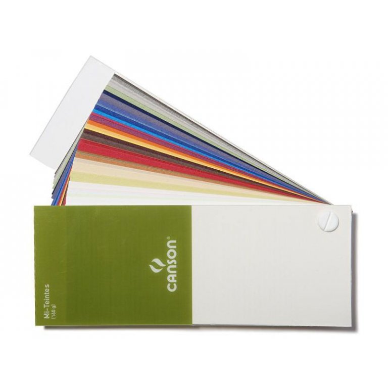 Canson Velin-Zeichenpapier Mi-Teintes, Farbfächer