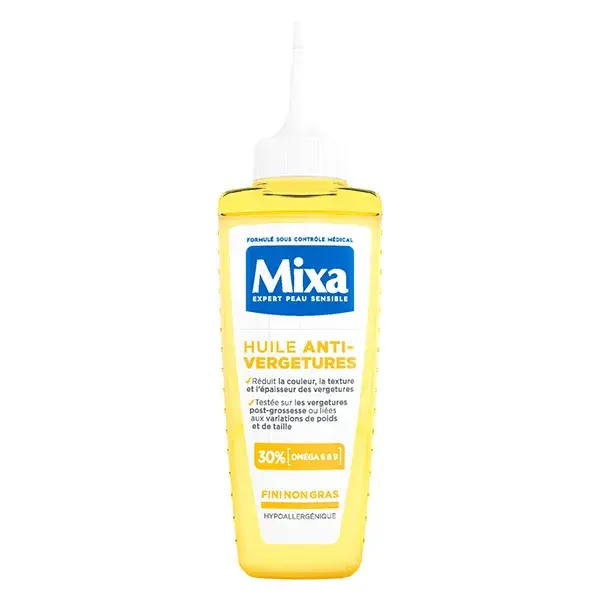 Óleo antiestrias Mixa com ômega 6 e 9 100 ml