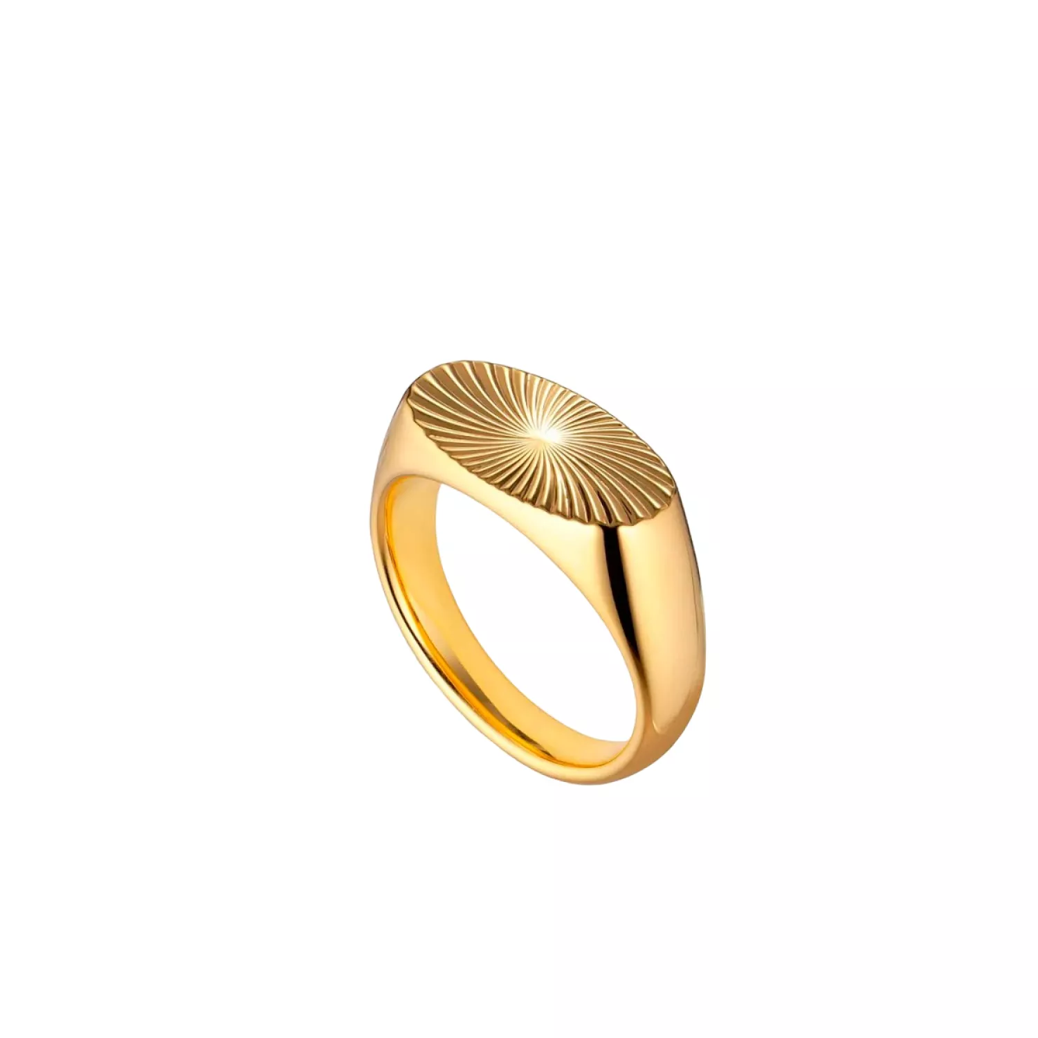 Jane Kønig Reflection Signet Blank Ring 18 kt. Forgyldt Sølv RSR01-G-AW2000_50