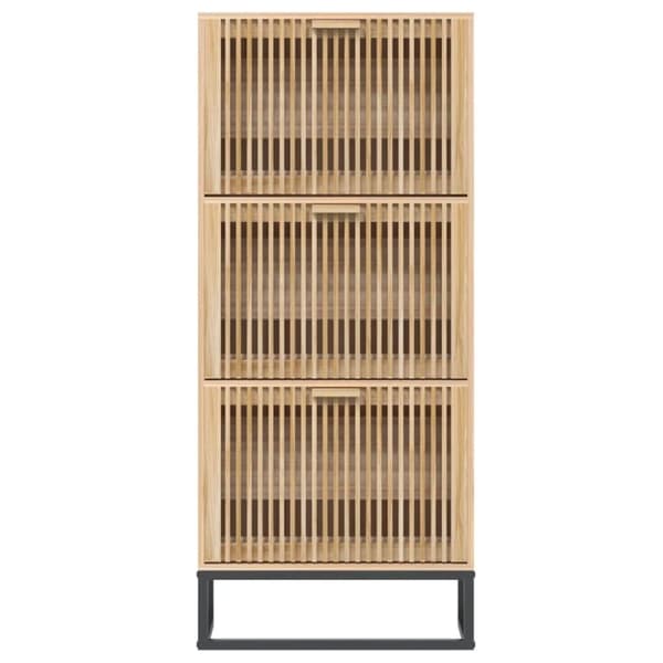 vidaXL Skoskap 52x25x120 cm konstruert tre