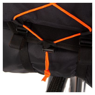 Sacoche de Guidon Restrap Bar Bag Holster avec Sac Étanche / 14   3 L / Noir Orange