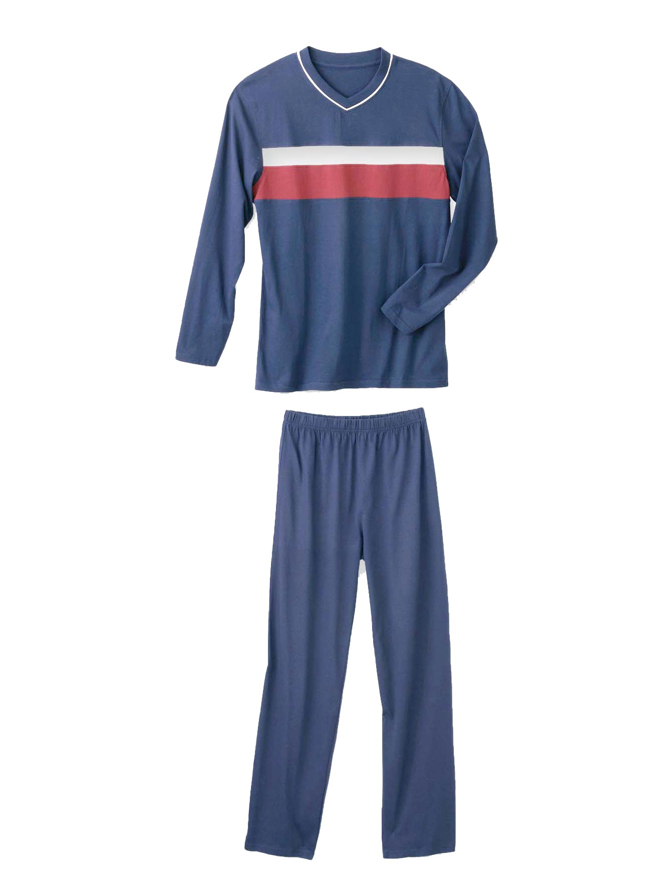 Pyjamas jersey pur coton lot de 2
