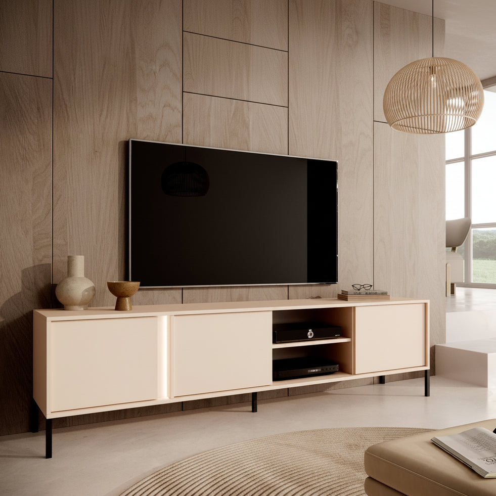 Desert - TV-Meubel met 3 deuren - Beige - 203 cm