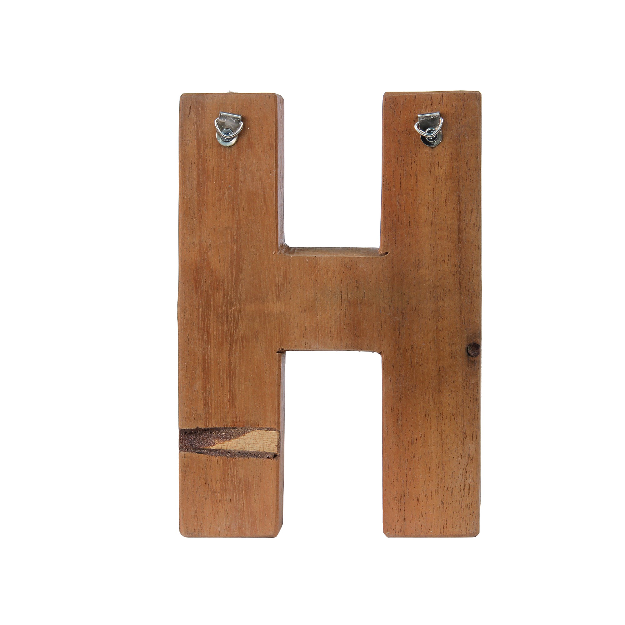 Holzbuchstabe 'H', mehrfarbig, T 2,5 cm, B 13 cm, H 19 cm von fischer's lagerhaus